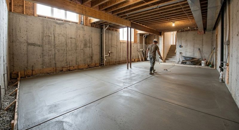 Basement Concrete Installation in Austin, TX