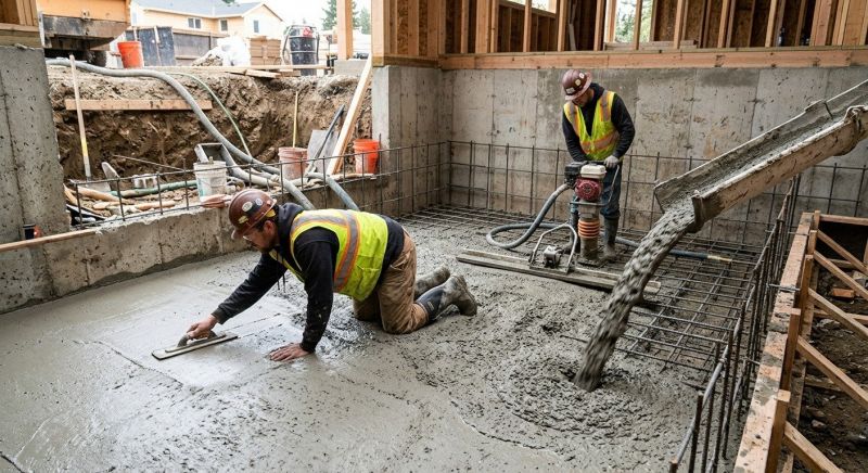 Basement Concrete Installation in Buda, TX