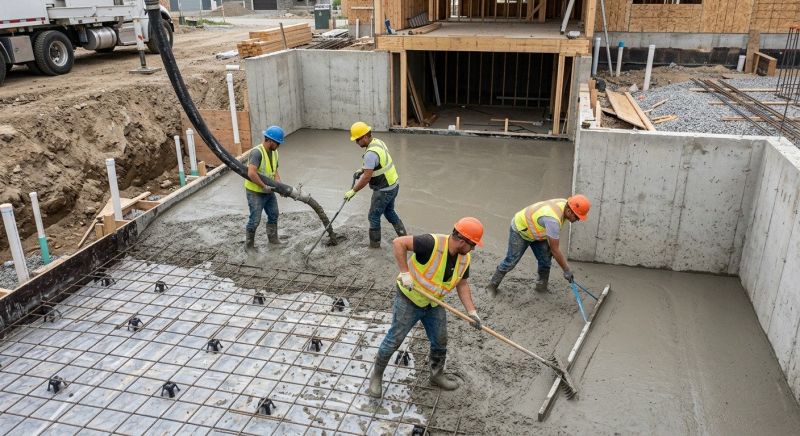 Basement Concrete Installation in Buda, TX