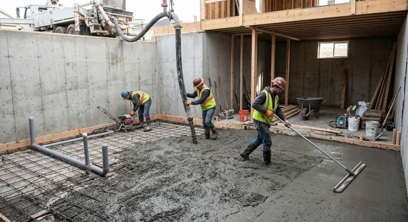 Basement Concrete Installation in Wimberley, TX