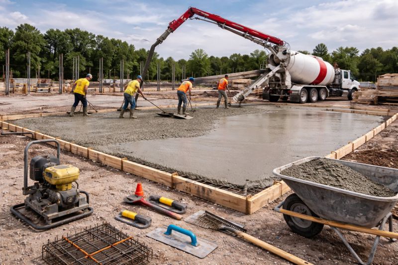 Commercial Slab Construction in Horseshoe Bay, TX