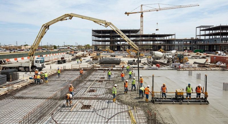 Commercial Slab Installation in Cedar Park, TX