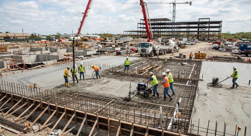 Commercial Slab Installation in Manchaca, TX
