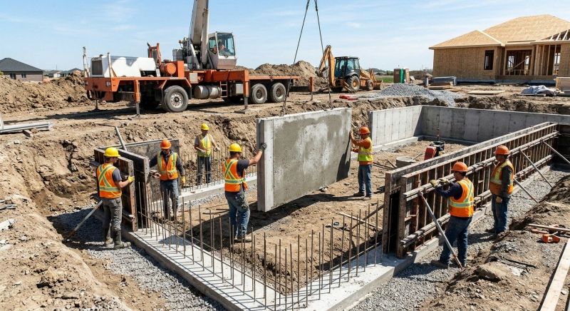 Foundation Wall Pouring in Austin, TX
