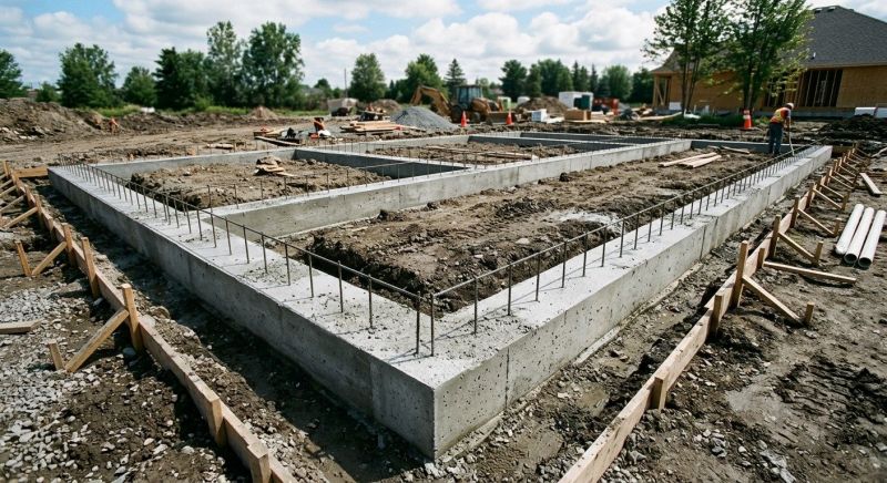 House Footing Construction in Dripping Springs, TX
